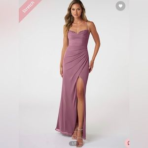 Azazie Ashana Dress size 4 Vintage Mauve